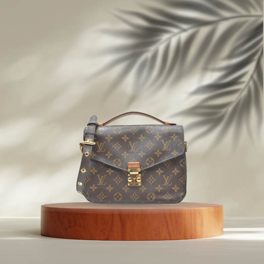 Premium Black Louis Vuitton Monogram-Inspired Crossbody Bag