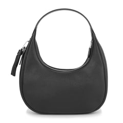 Premium Black Coach-Inspired Hobo Bag