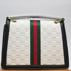 Premium White Dionysus-Inspired Bag with Bee Clasp
