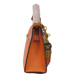 Premium orange Kelly Bag Inspired by – Herme'swith Horse Charm