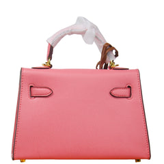 Premium Pink Kelly Bag Inspired– Hermes with Horse Charm