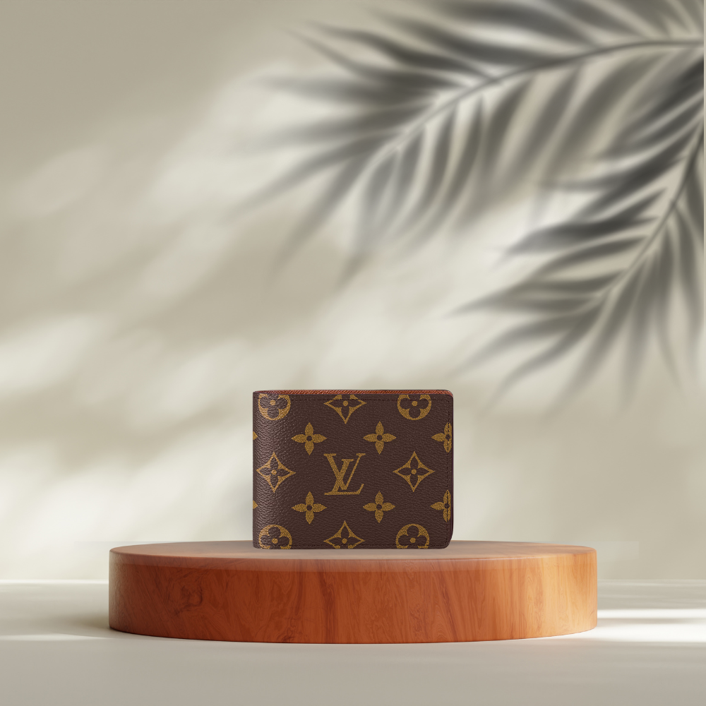 Premium Brown Louis Vuitton-Inspired Men’s Wallet