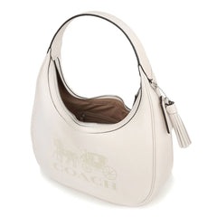 Premium White Coach-Inspired Hobo Bag