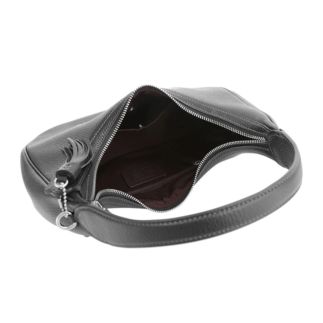 Premium  Black Coach-Inspired Hobo Bag