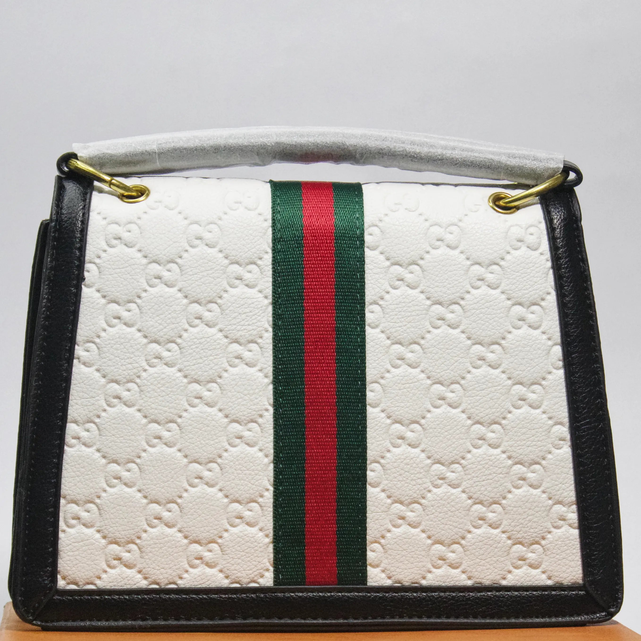 Premium White Dionysus-Inspired Bag with Bee Clasp