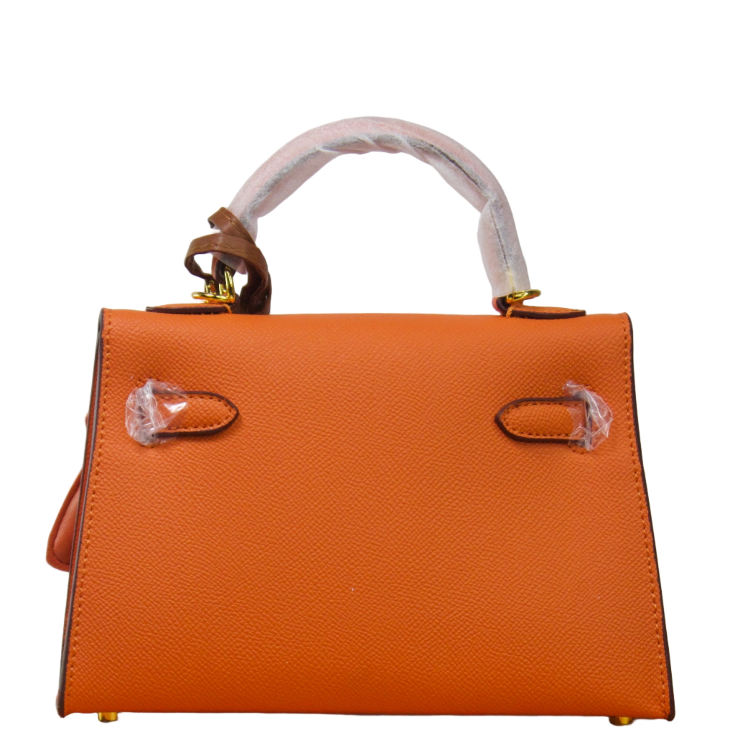 Premium orange Kelly Bag  Inspired by – Herme'swith Horse Charm