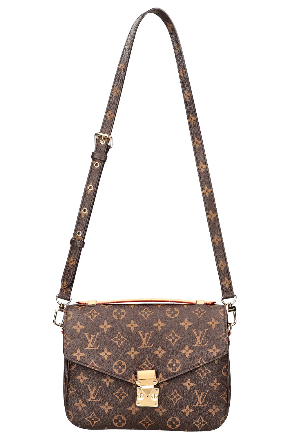 Premium Black Louis Vuitton Monogram-Inspired Crossbody Bag